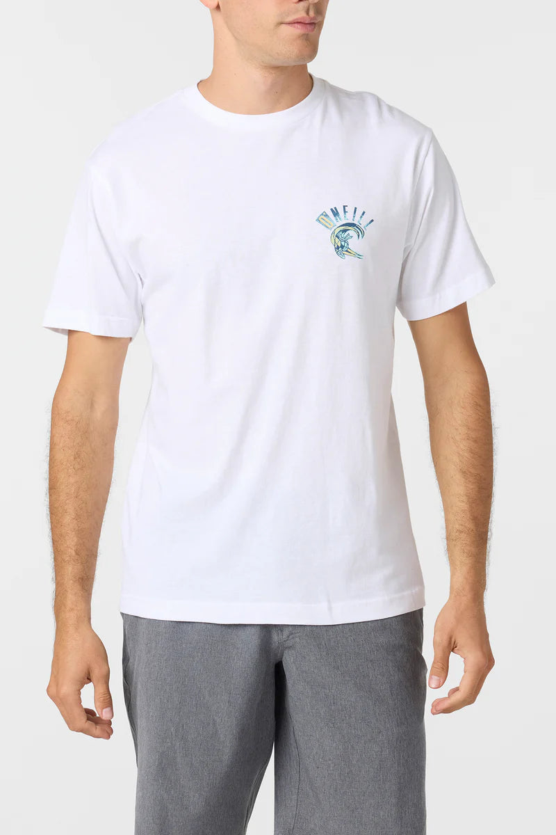 O'Neill Spiked Men's Tee Shirt - White Mens T Shirt