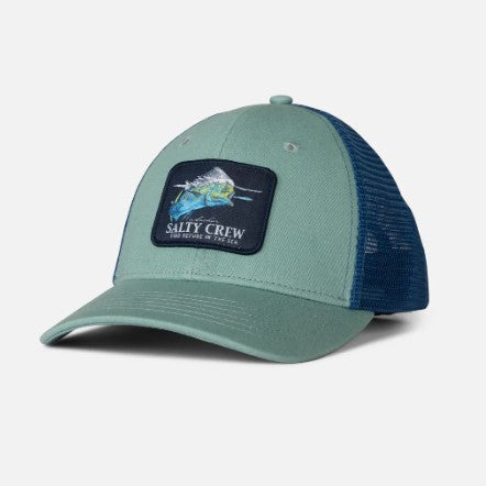 Salty Crew Mahi Surface Trucker Hat - Seaside/Castblue Hats