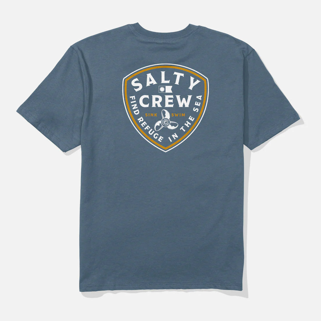 Salty Crew Rotor Classic Men's S/S Tee- Slate Blue Mens T Shirt