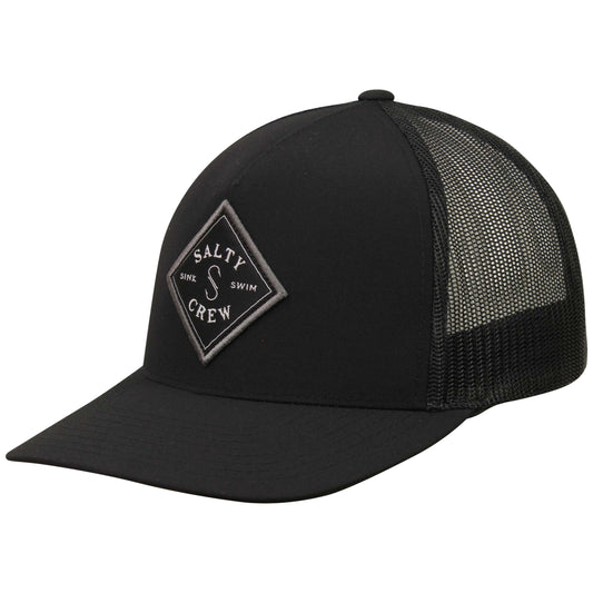 Salty Crew Sealine Retro Trucker Hat - Black Hats