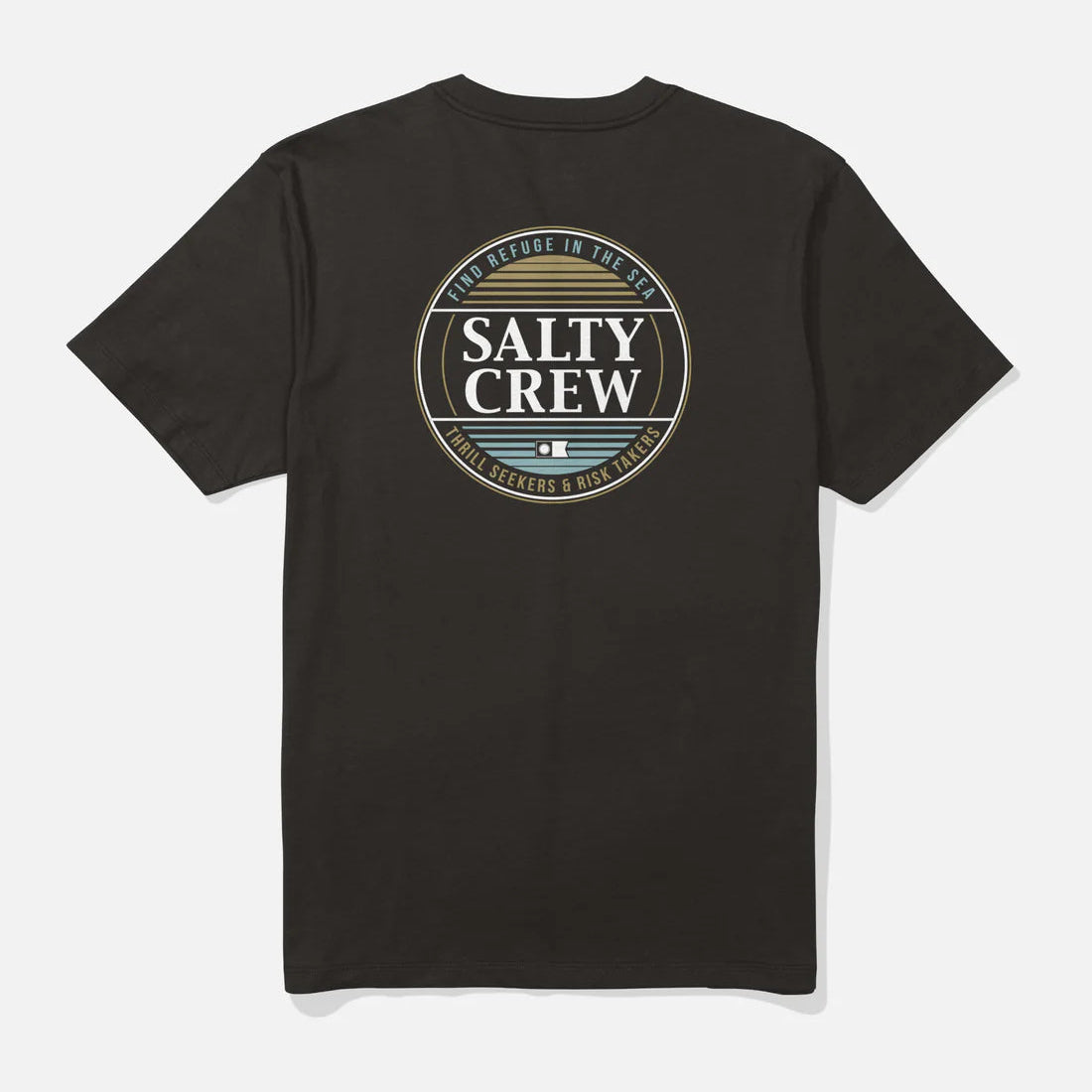 Salty Crew Simple Fade Classic Men's S/S Tee- Black Mens T Shirt