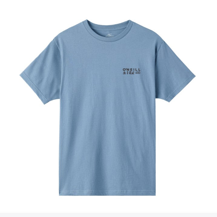 O'Neill Glyphs OG Men's Tee Shirt - Blue Mirage Mens T Shirt