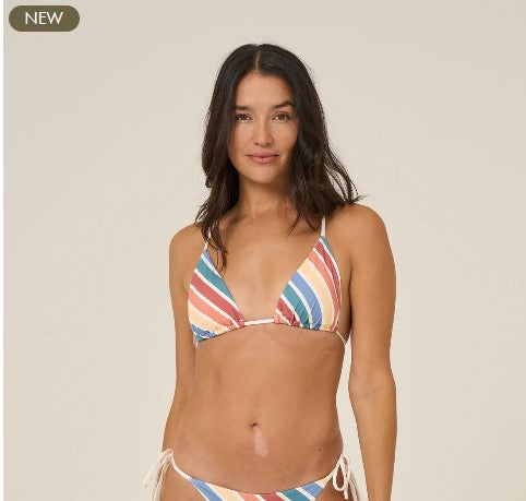 Salty Crew Sunset Bikini Tri Top - Multi womens swimwear