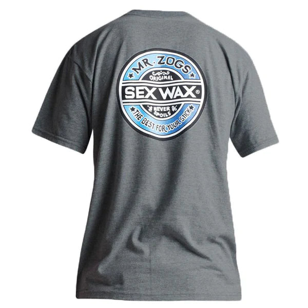 Sex Wax SS Tee Shirt - Black - White - Htr Grey Mens T Shirt