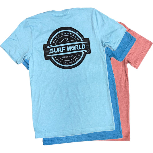 Surf World Fort Lauderdale Double Boards 2025 Tee Shirt Mens T Shirt