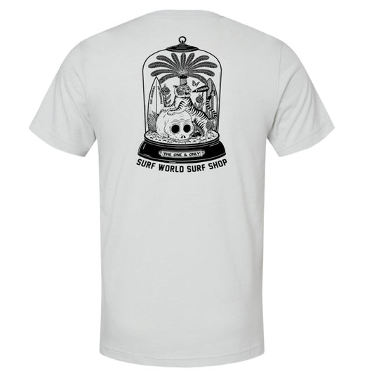 Surf World Hey Tiger Tee - Heather Silver Mens T Shirt