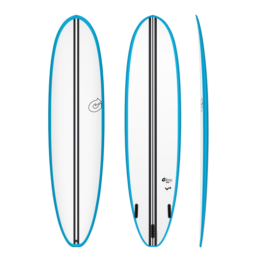 Torq TEC M2 V+ Surfboard 7’0 x 21 1/2” x 2 7/8”- 49.5 ltr Blue White Surfboard