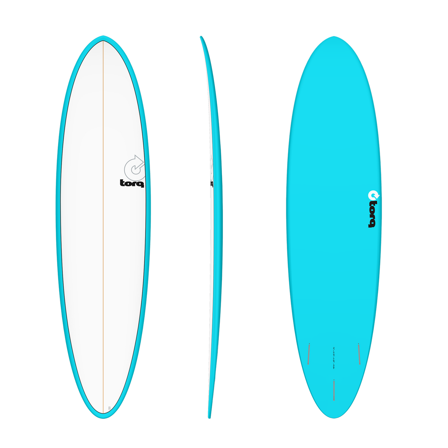 Torq 7'2 Funboard TET Epoxy Surfboard - Blue White Deck Surfboard
