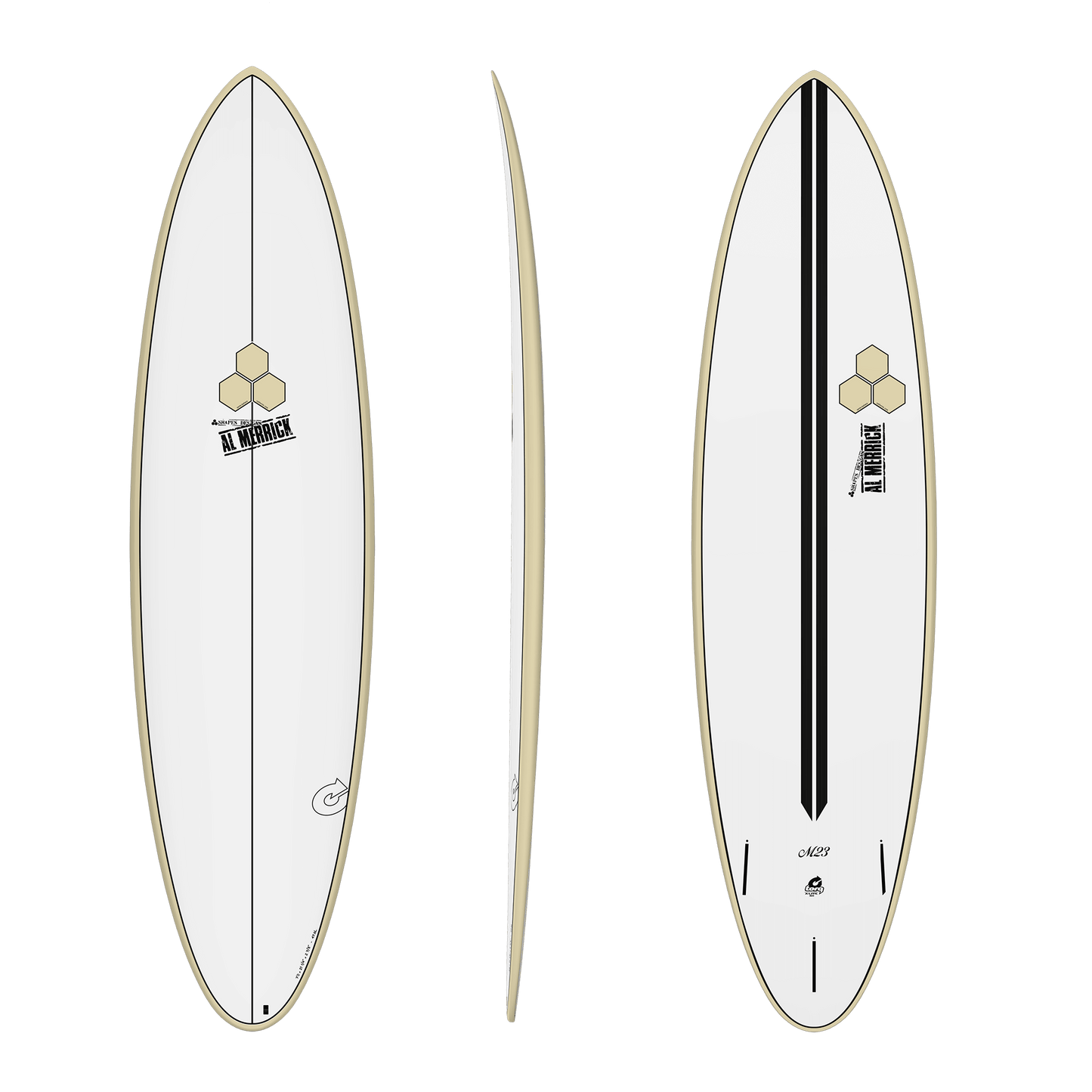 Torq Channel Islands Al Merrick M23 Mid-Length 6'8 Epoxy Surfboard Surfboard natural