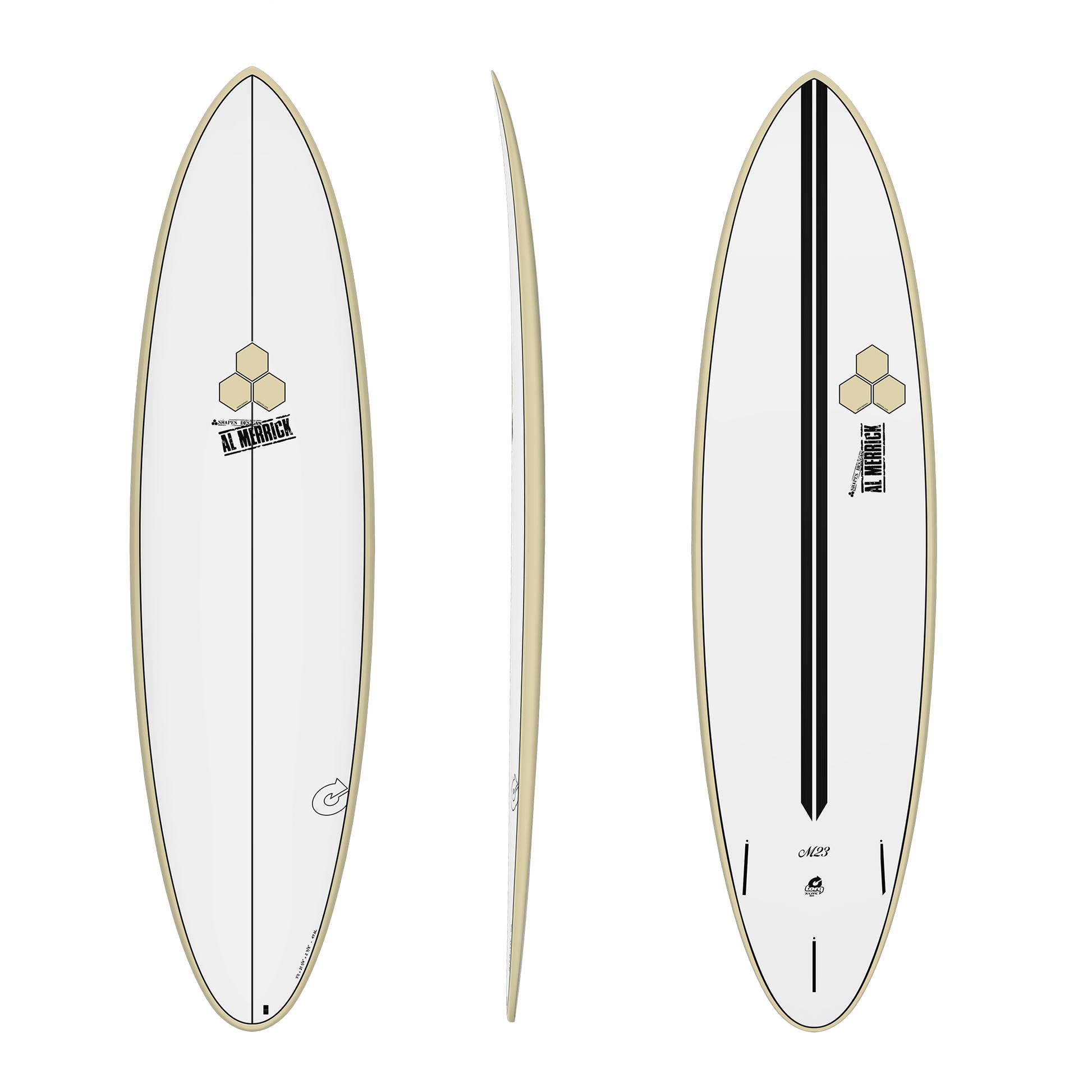 Torq Channel Islands Al Merrick M23 Mid-Length 6'8 Epoxy Surfboard Surfboard natural