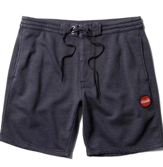 Vissla Solid Sets ECO Sofa Surfers Elastic Shorts 18.5" -Black Heather Mens Shorts