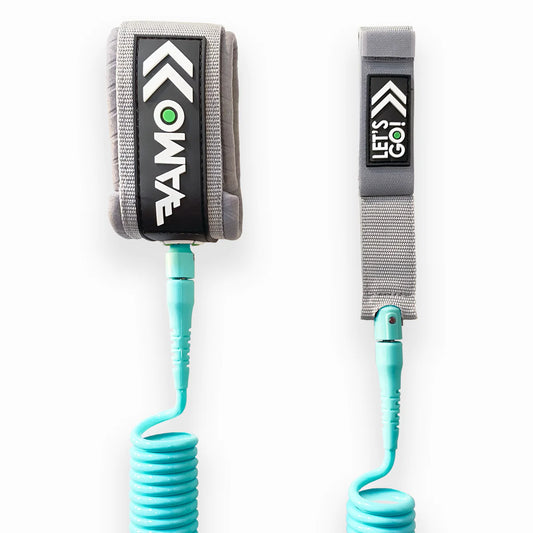 Vamo 10' Coiled SUP Leash SUP Accessories Seafoam