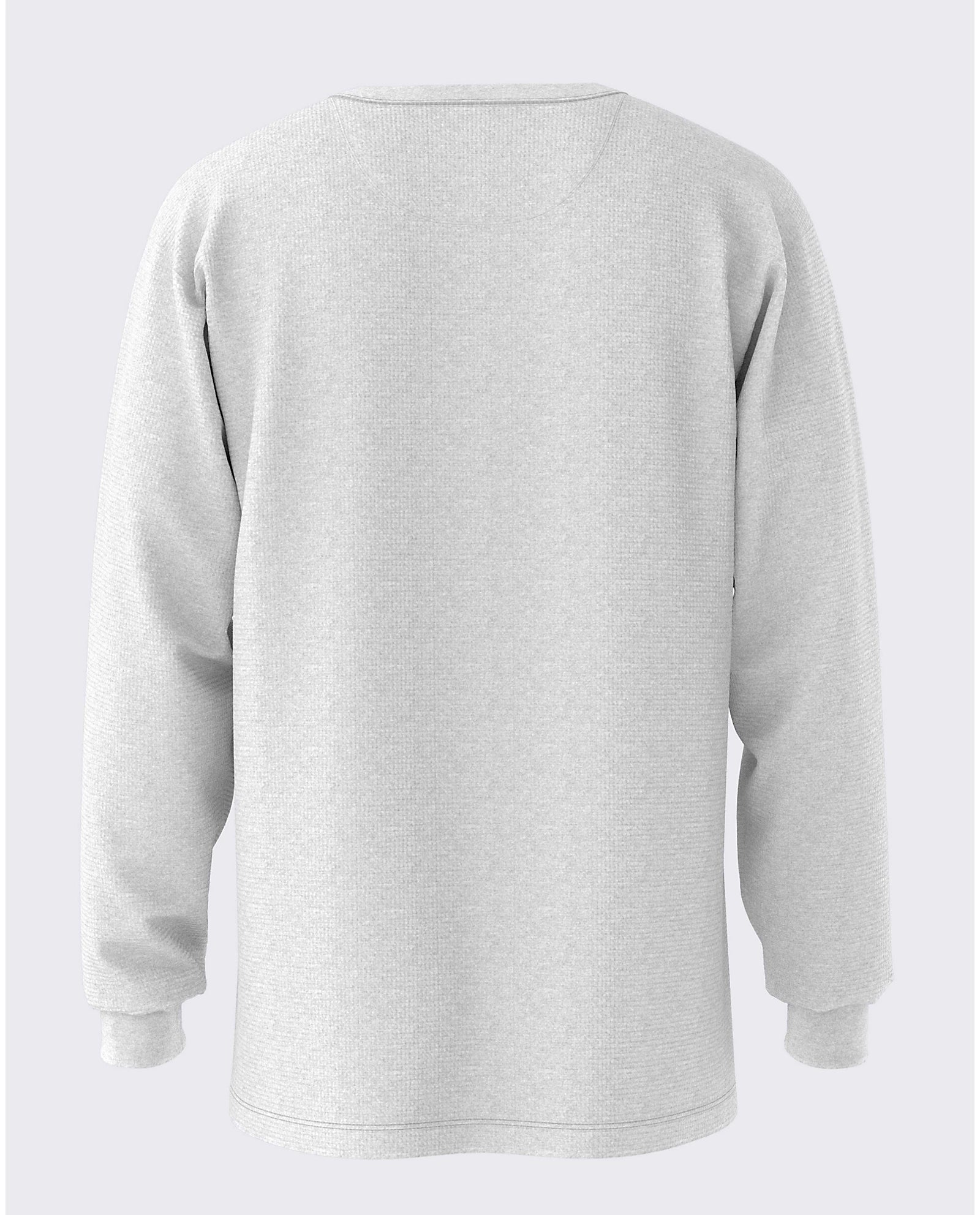Vans Alder Long Sleeve Pocket Thermal - Heather Grey Mens Shirt