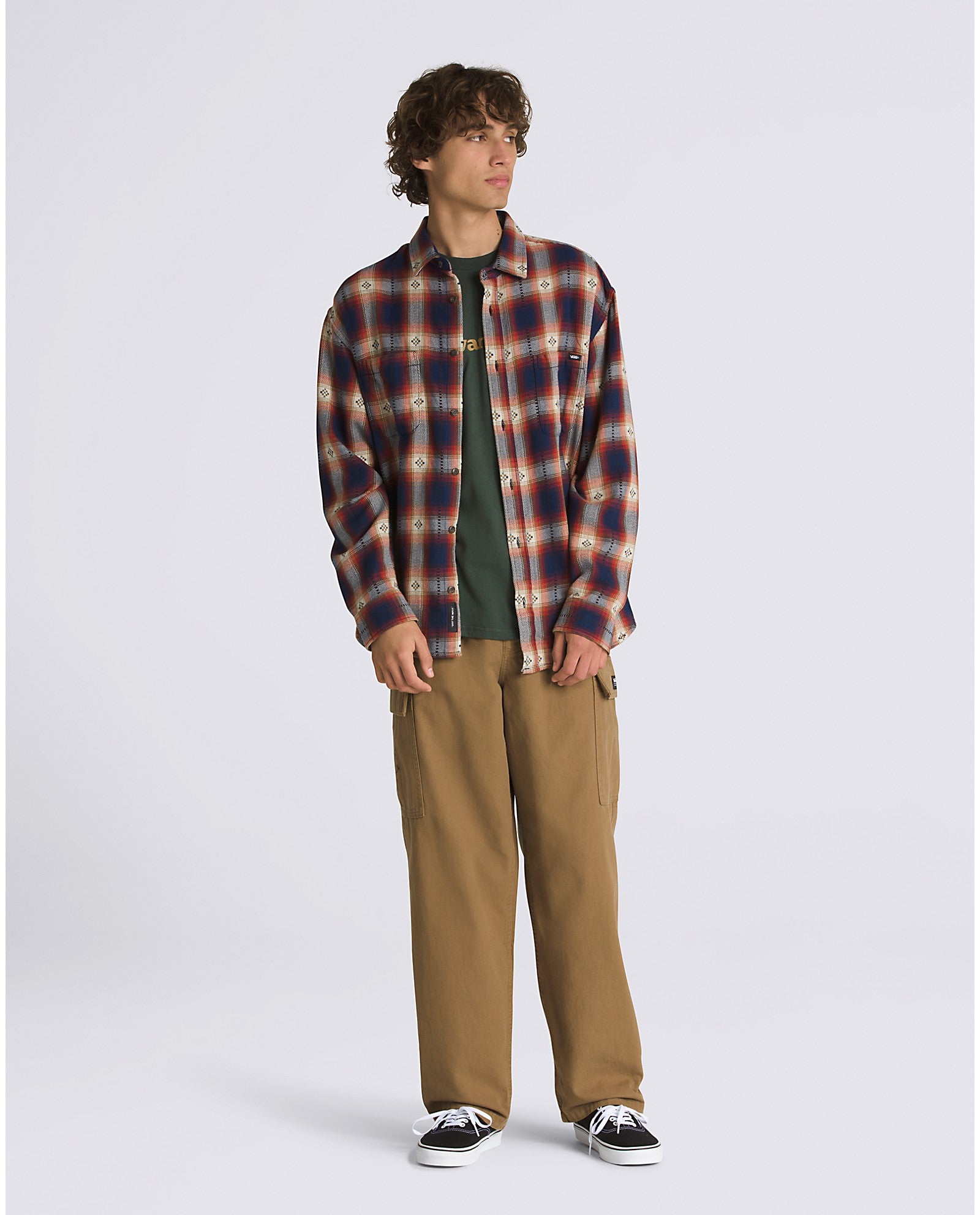 Vans Elmbrook LS Flannel Shirt - Dress Blues Chi Mens Shirt