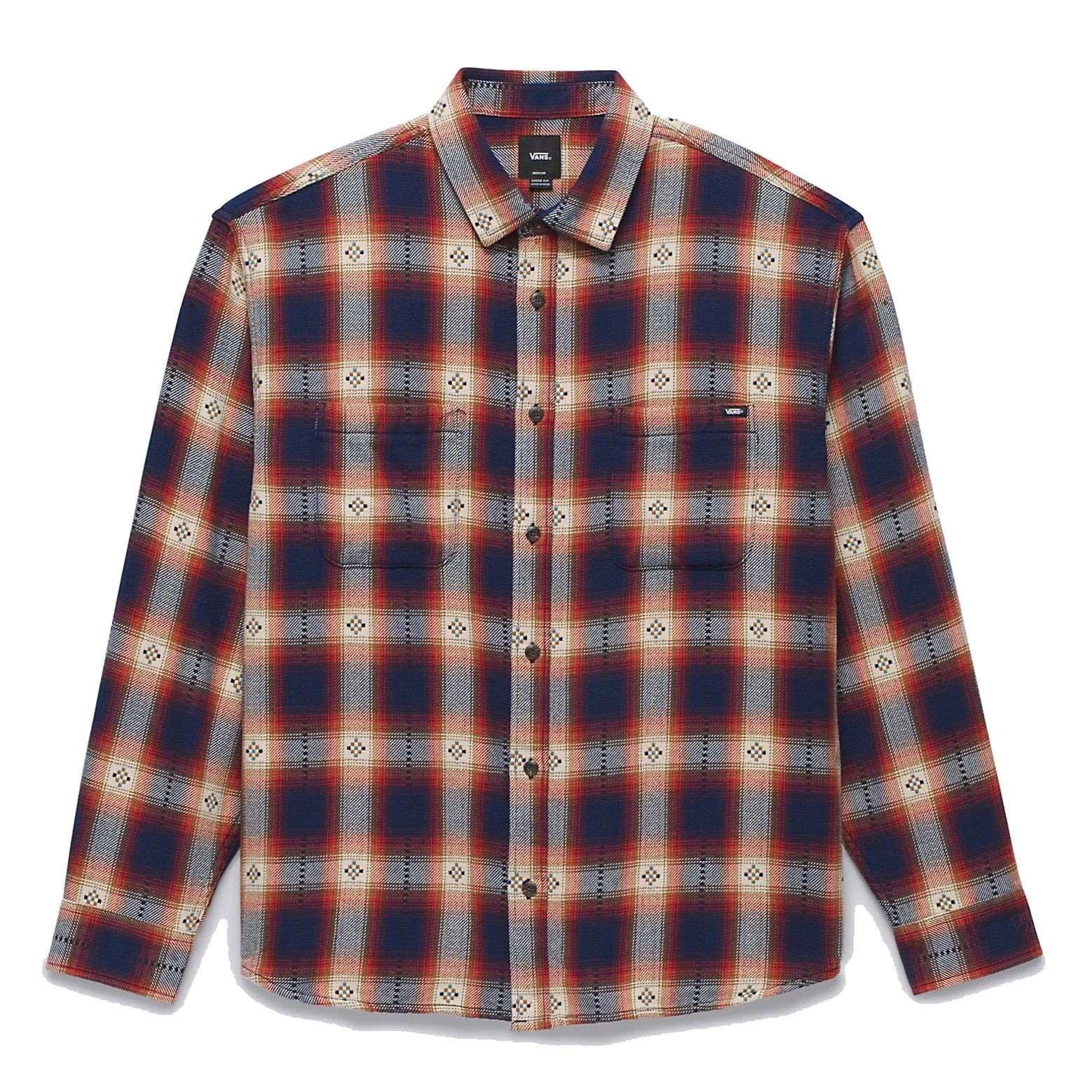Vans Elmbrook LS Flannel Shirt - Dress Blues Chi Mens Shirt