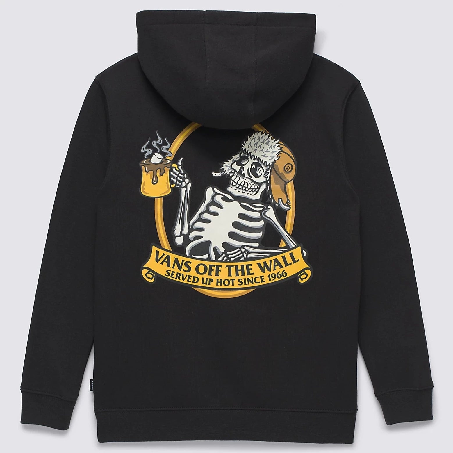 Vans Skull Pull Over Hot Coco Boys Hoodie- Black Boys T Shirt