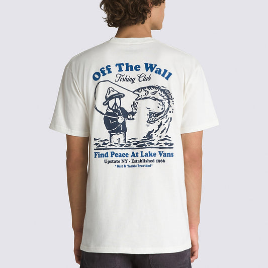 VANS Fishing Club Pocket Tee-Shirt - Off White Mens T Shirt