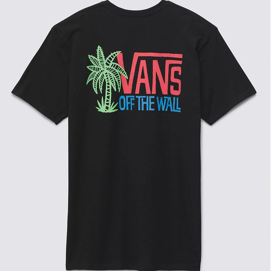 VANS Palm Lines SS Tee-Shirt - Black Mens T Shirt