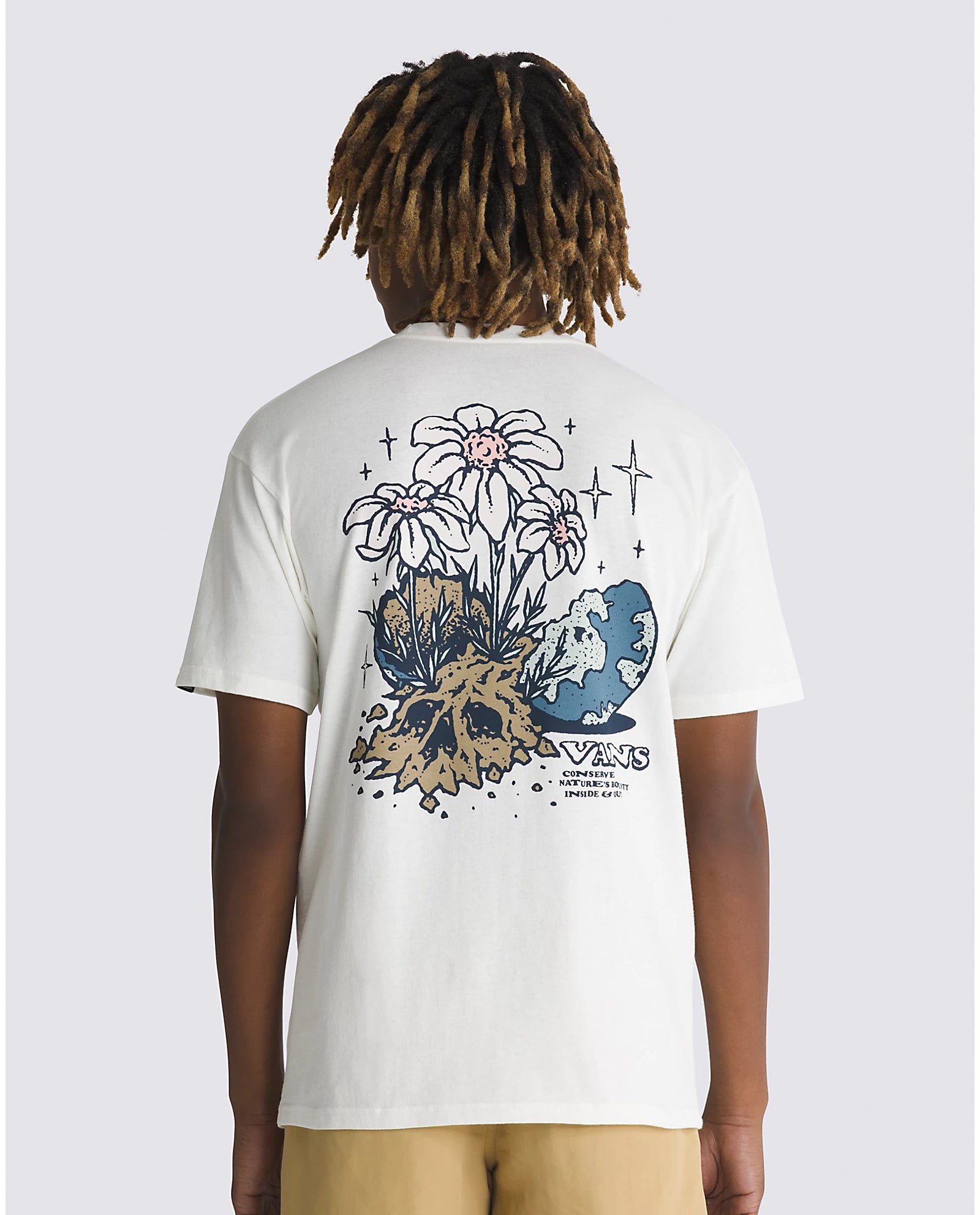VANS What's Inside SS Tee-Shirt - Marshmallow Mens T Shirt
