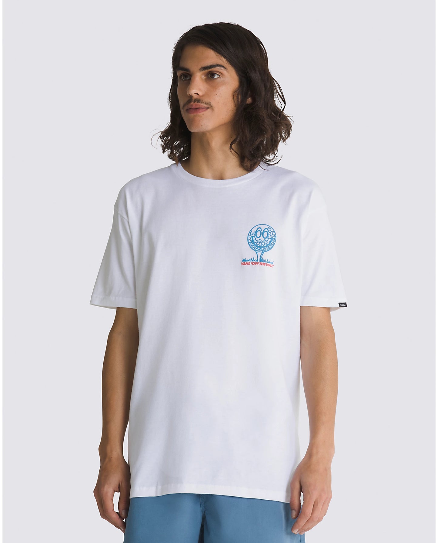 VANS Long Shot Men's Tee-Shirt - White Mens T Shirt