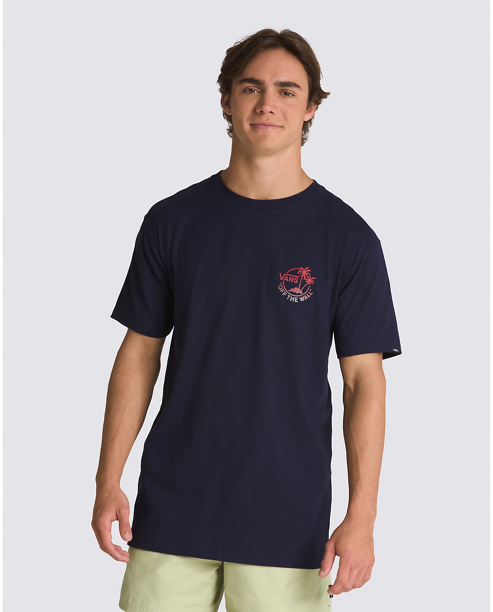 VANS Classic Mini Dual Palm Tee Shirt - Navy Mens T Shirt