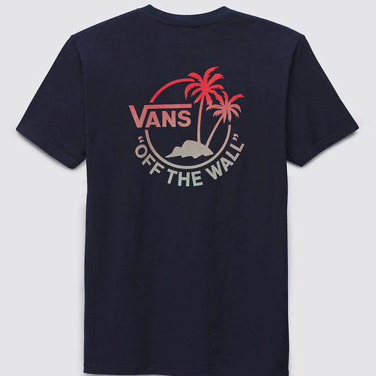 VANS Classic Mini Dual Palm Tee Shirt - Navy Mens T Shirt