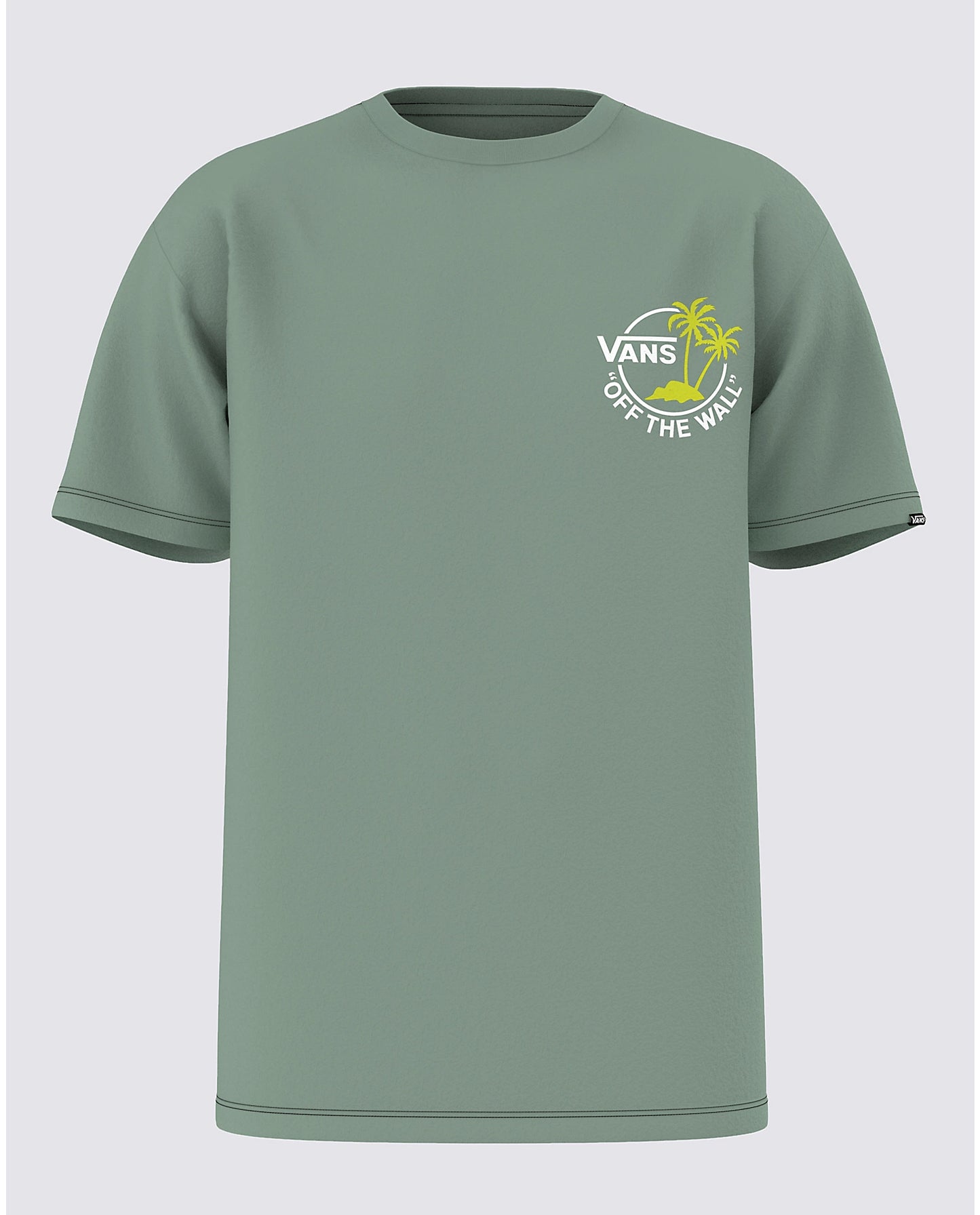 VANS Classic Mini Dual Palm Tee Shirt - Iceberg Green Mens T Shirt