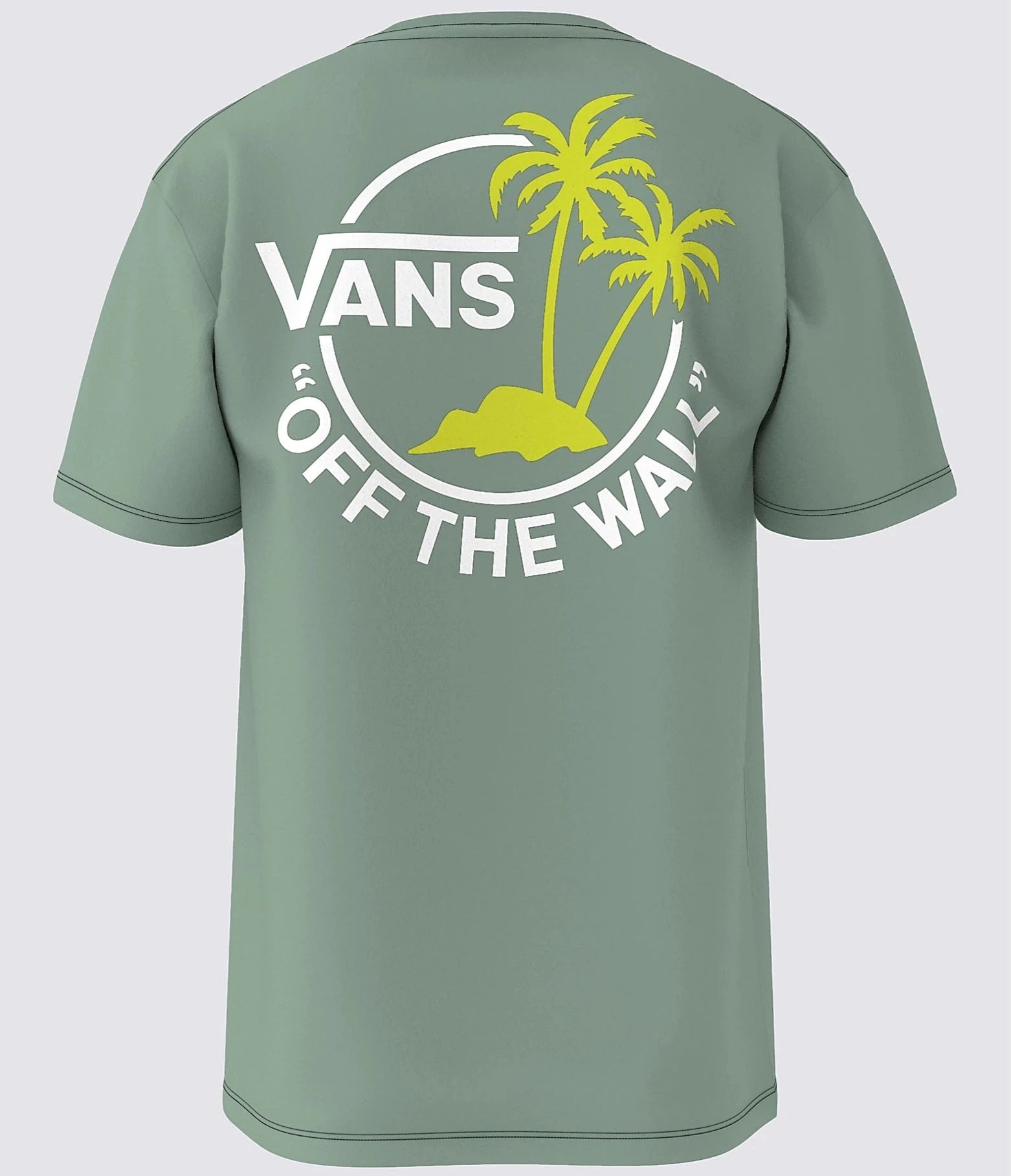 VANS Classic Mini Dual Palm Tee Shirt - Iceberg Green Mens T Shirt