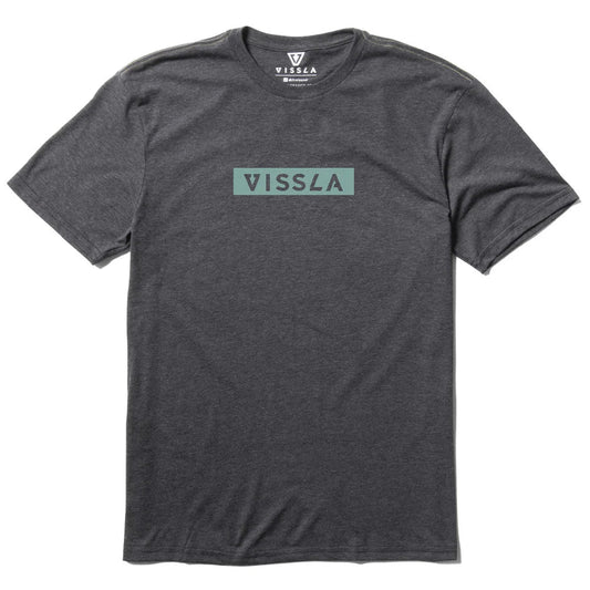 Vissla Core COMP LITE ECO PERFORMANCE TEE - Heather Black Mens T Shirt