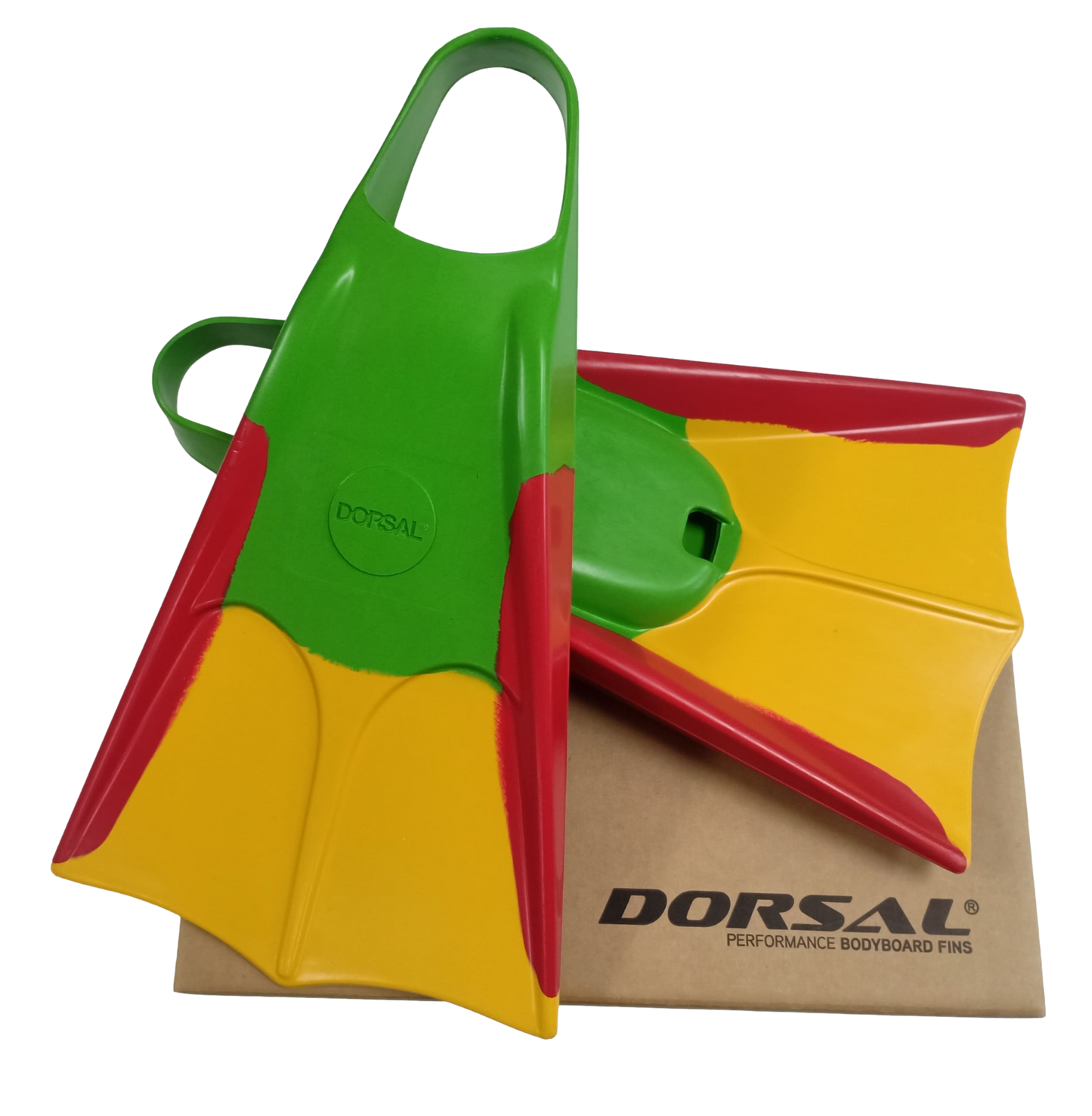 DORSAL Bodyboard Bodysurfing Floating Swimfins Hawaii (Flippers) bodyboard Green Red Yellow US Mens