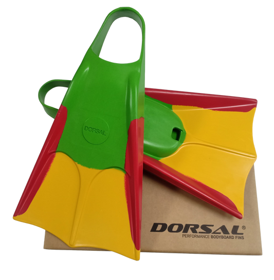 DORSAL Bodyboard Bodysurfing Floating Swimfins Hawaii (Flippers) bodyboard Green Red Yellow US Mens