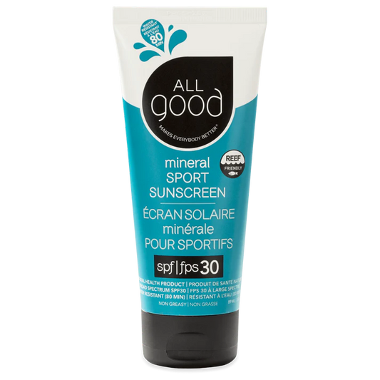 All Good Reef Safe Sunscreen Sport Mineral SPF 30 Sunscreen