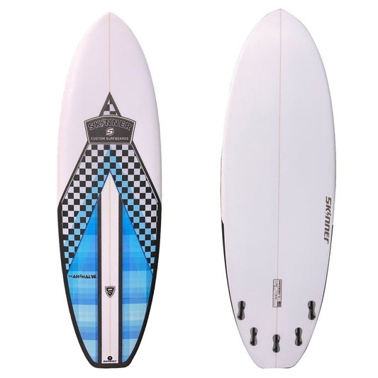Skinner The Animal 6'0 x 22" x 42.9 Liters 5 FCS fins Epoxy Surfboard Surfboard