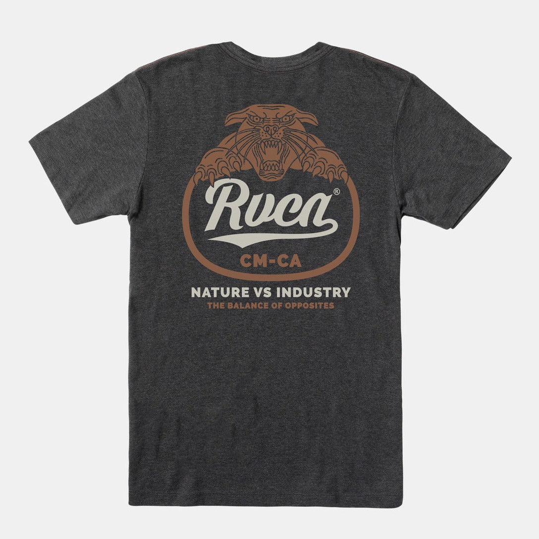 RVCA Pantero Men's Tee - Black Mens T Shirt