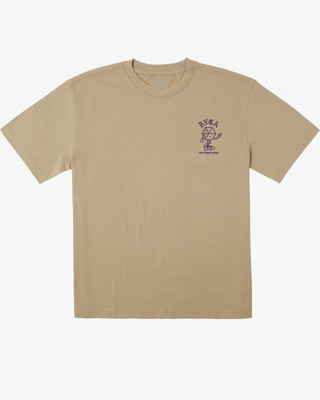 RVCA Pair O Dice Men's Tee - Khaki Mens T Shirt