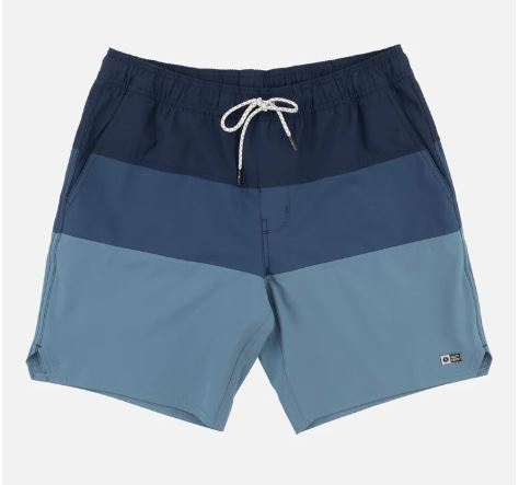 Salty Crew Beacon's 2 Elastic Boardshorts - Blue Mens Boardshorts