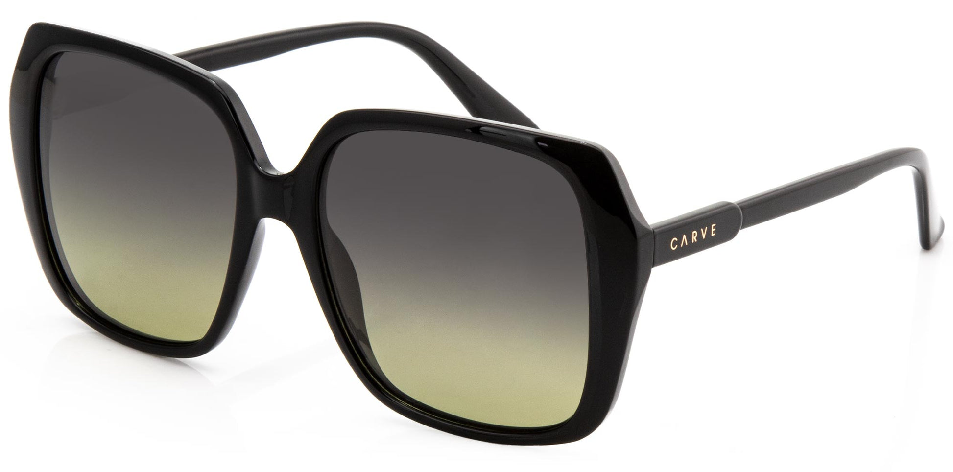 Carve Ebony Polarized Sunglasses - Gloss Black Sunglasses
