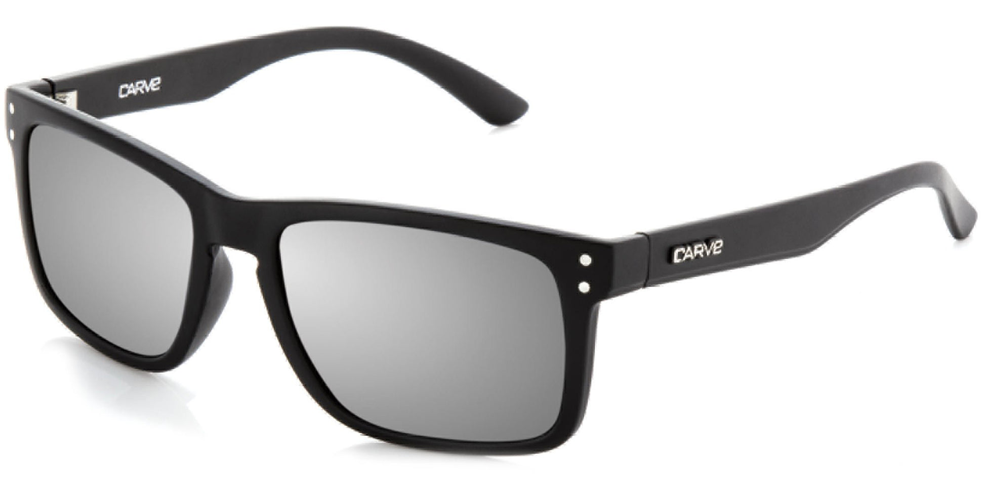 Carve Goblin Sunglasses - Ast Colors Polarized Sunglasses Matte Black Inj Silver Iridium