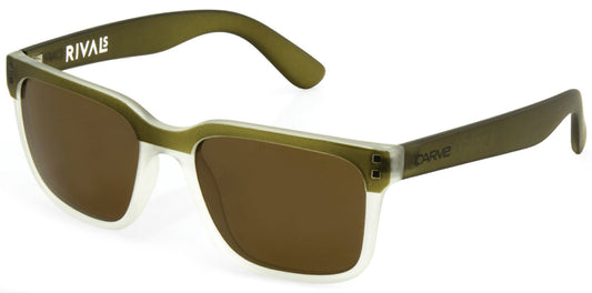 Carve Sunglasses Rivals Polarized - Matte Olive Fade Sunglasses