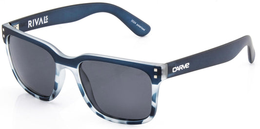 Carve Sunglasses Rivals Polarized - Matte Navy Tort Sunglasses