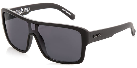 Carve Anchor Beard Polarized Sunglasses - Black Grey Sunglasses