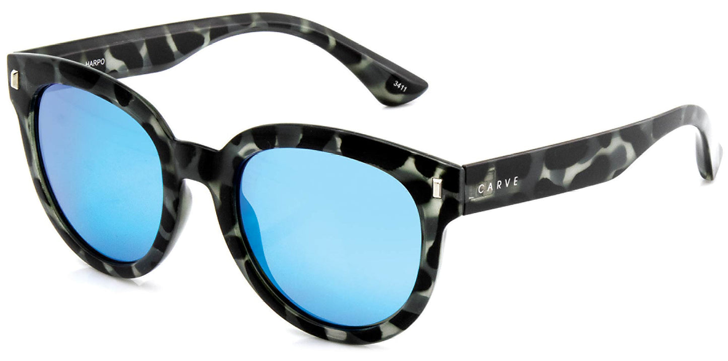 Carve Harpo Polarized Sunglasses - Gloss Tort - Black Blue Sunglasses Black Tort blu