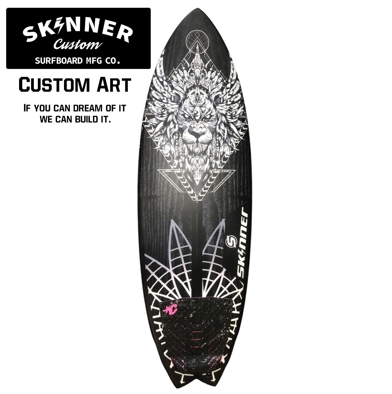 Skinner Surfboards Custom Art Project Surfboard