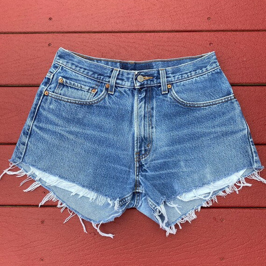 Vintage - AST Upcycled Vintage Denim Shorts Vintage Womens Shorts