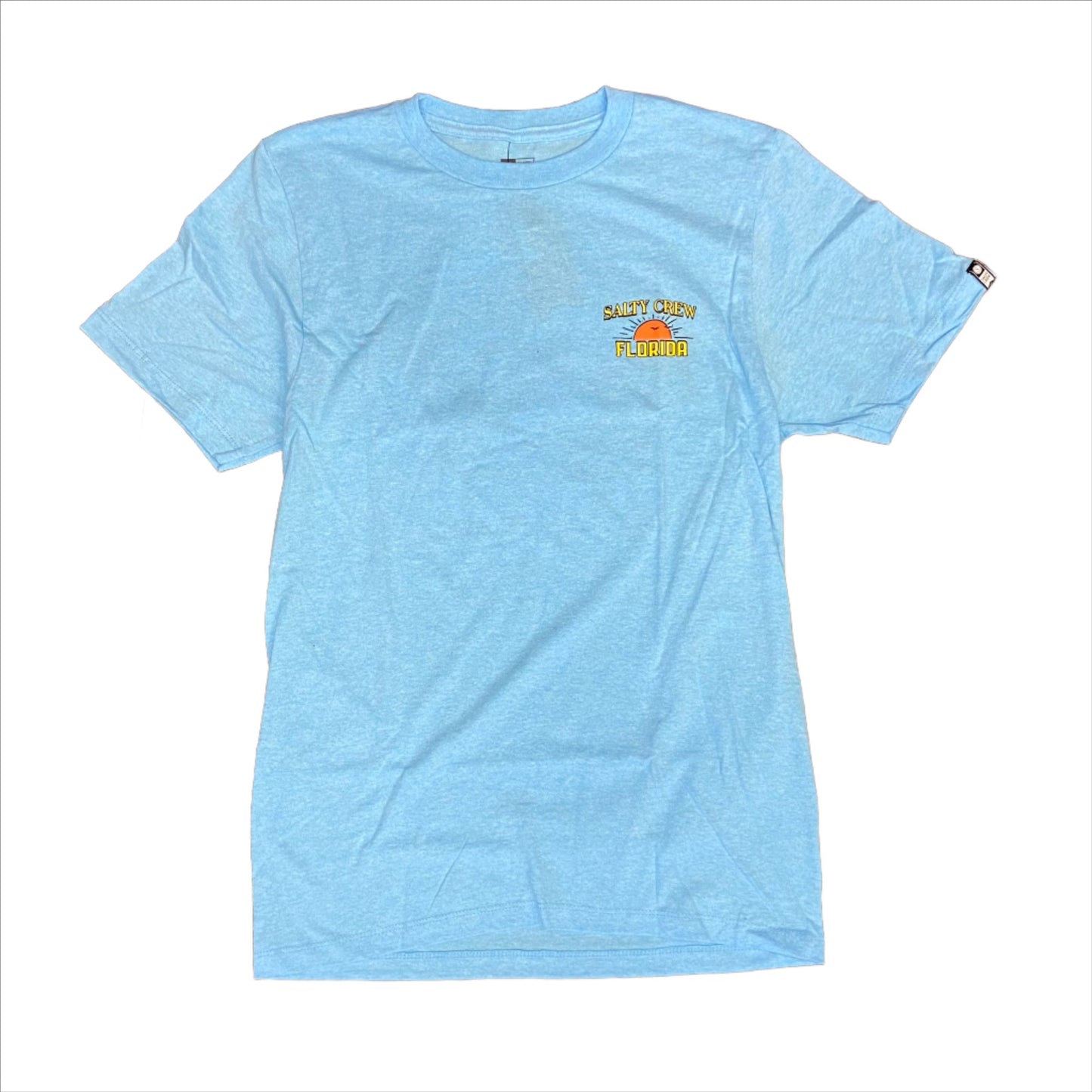 Salty Crew Florida Wahoo Men's S/S Premium Tee- Neon Sky Blue Mens T Shirt