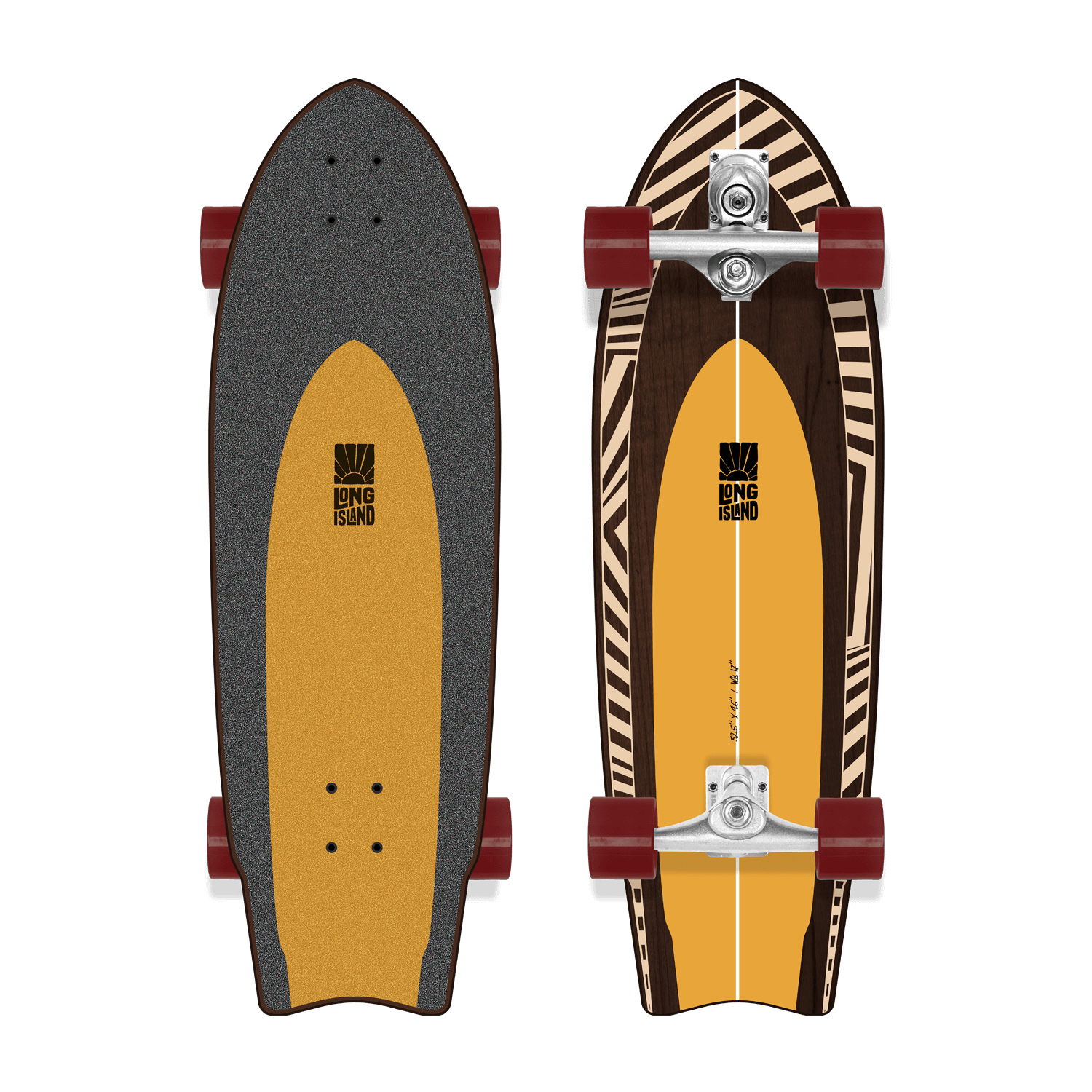Long Island Surf Wata 31″ Surfskate Skateboard Complete Skateboards