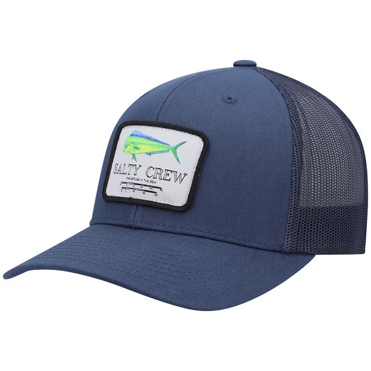 Salty Crew Mahi Mount Retro Trucker Hat - Navy Mens Hat