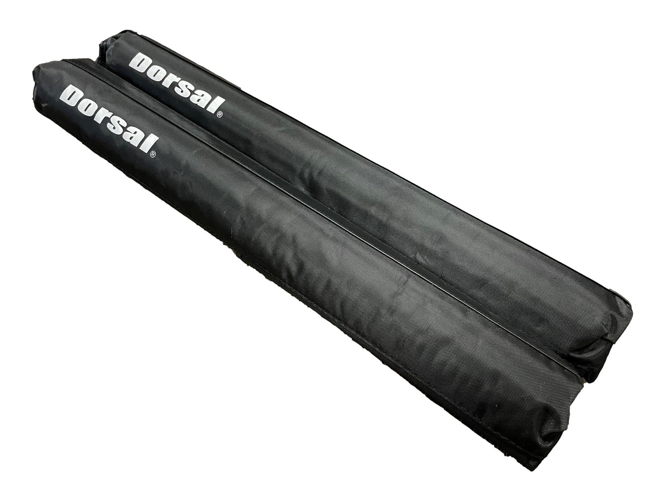 DORSAL Round Crossbar Surfboard Longboard Snowboard SUP Surf Roof Rack Pads Pack of 2 Surfboard Racks 20" PVC Black