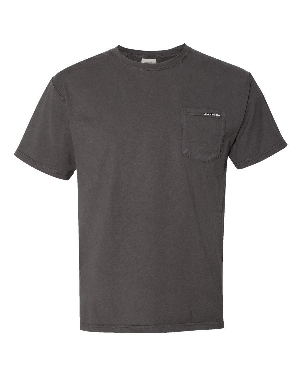 Surf World Sorry Bro It's Full Pocket Tee Shirt - Washed Black Mens T Shirt