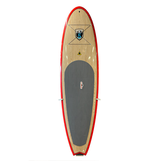 10'6 x 33"Cat 5 Wood Veneer Stand UP Paddle Board Package - red SUP Board